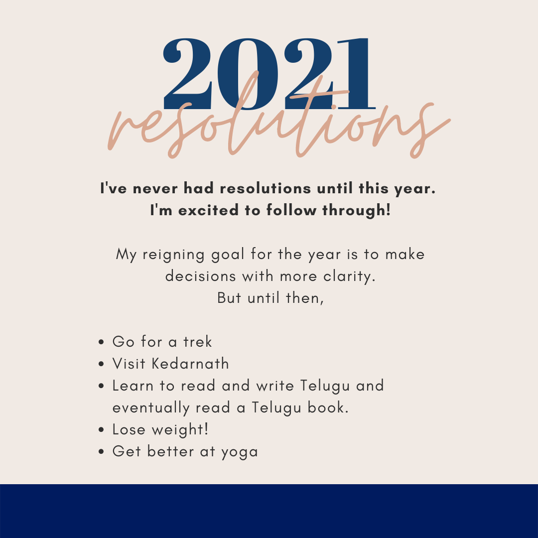2021 resolutions